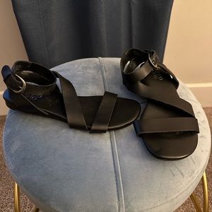 Franco Sarto black leather sandal